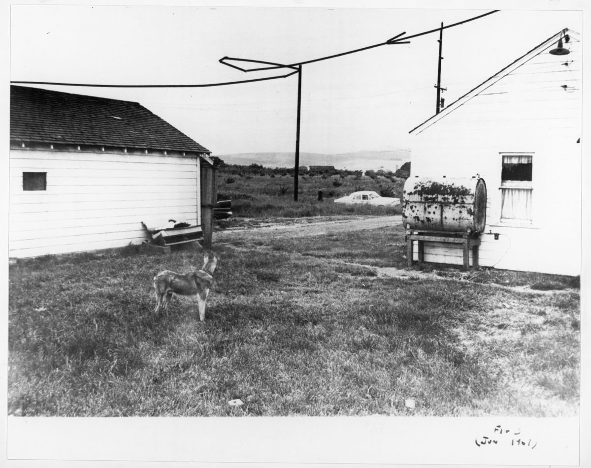 Black-and-white photograph from the scientific study of unidentified flying objects